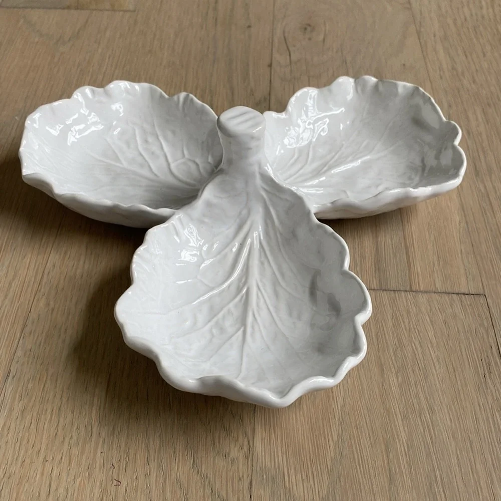 Williams Sonoma Leaf Condiment Tray